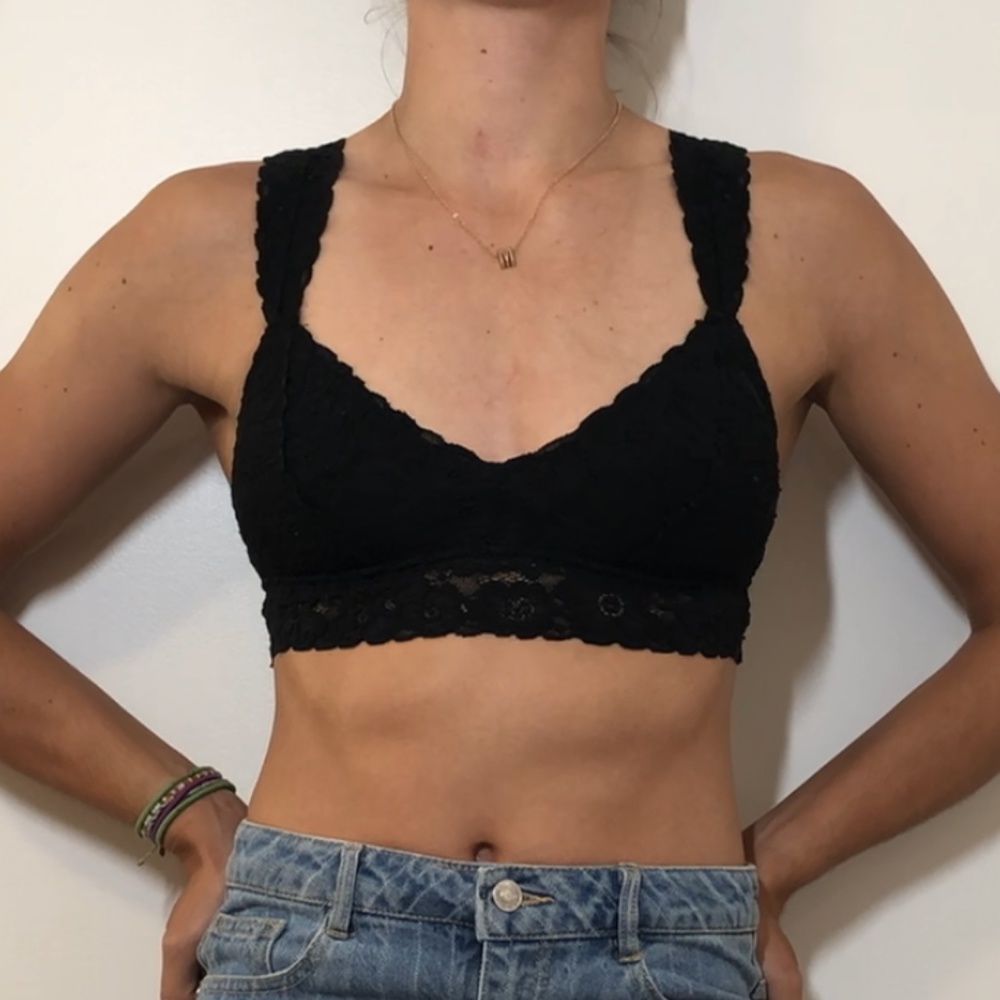 Aerie Black Lace Bralette Small